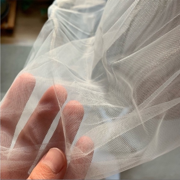 BHLDN Classic Ivory Cathedral Length Bridal Veil main image 7
